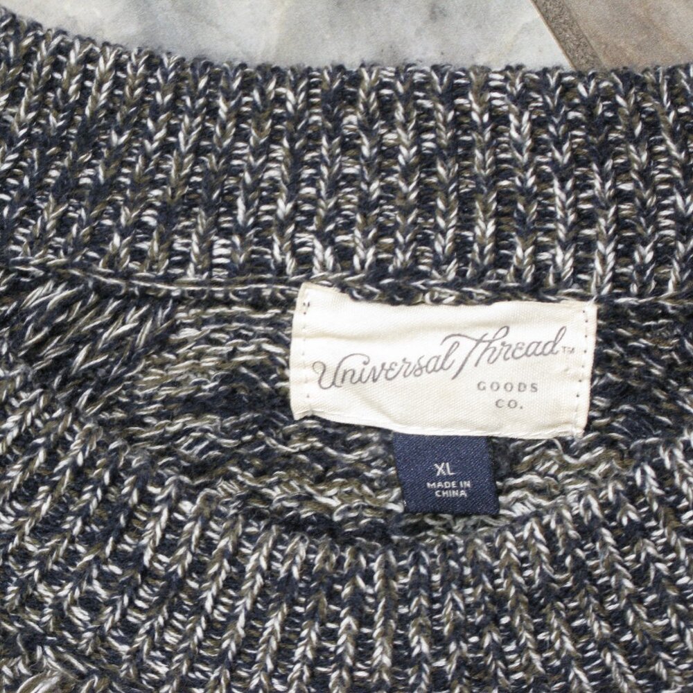 Universal Thread Black/Gray Crew Neck Sweater Siz… - image 6